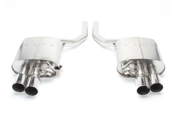 Dinan Free Flow Axle-Back Exhaust - 2011-2016 BMW 550i Stainless Steel - Polished Tips - F10