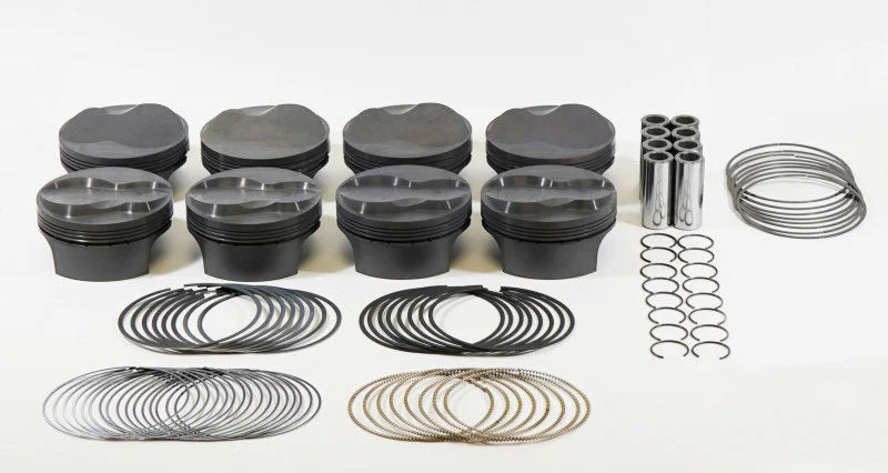 Mahle Motorsport 930229725 - Mahle MS Piston Set GM LSX 428cid 4.125x1.110RCH 4.0 Stk 6.125 Rod .927 Pin 5.6cc 13.7CR - Set of 8