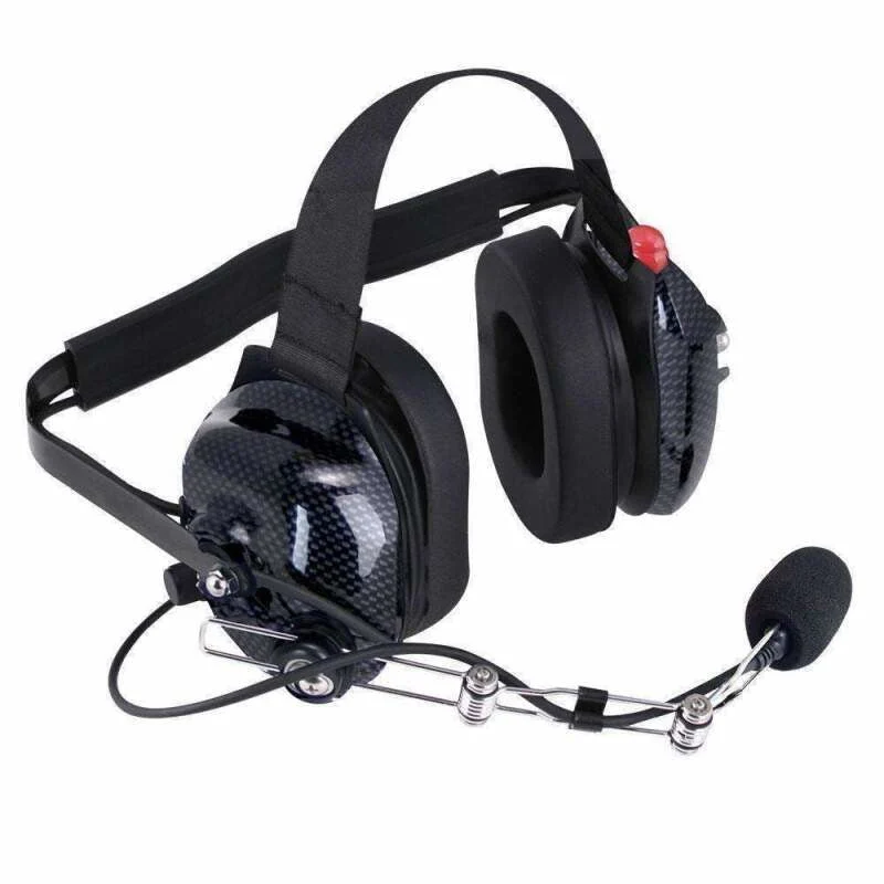 Rugged Radios H42-CF - H42 Behind the Head (BTH) Headset for 2-Way Radios Carbon Fiber