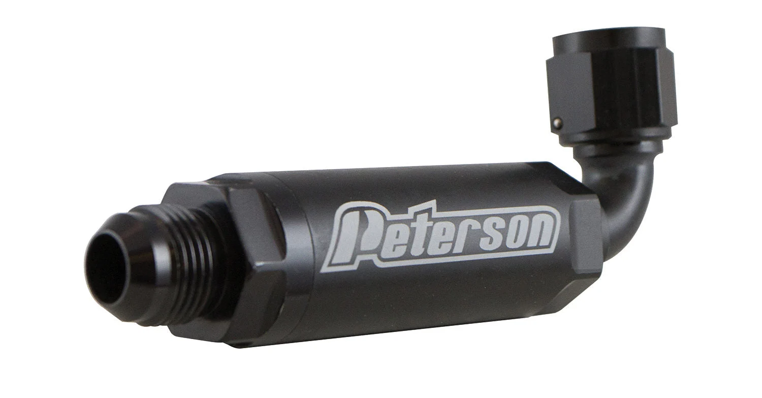 Peterson Fluid 09-0407 - Systems Scavenge Filter -10AN 90 Degree