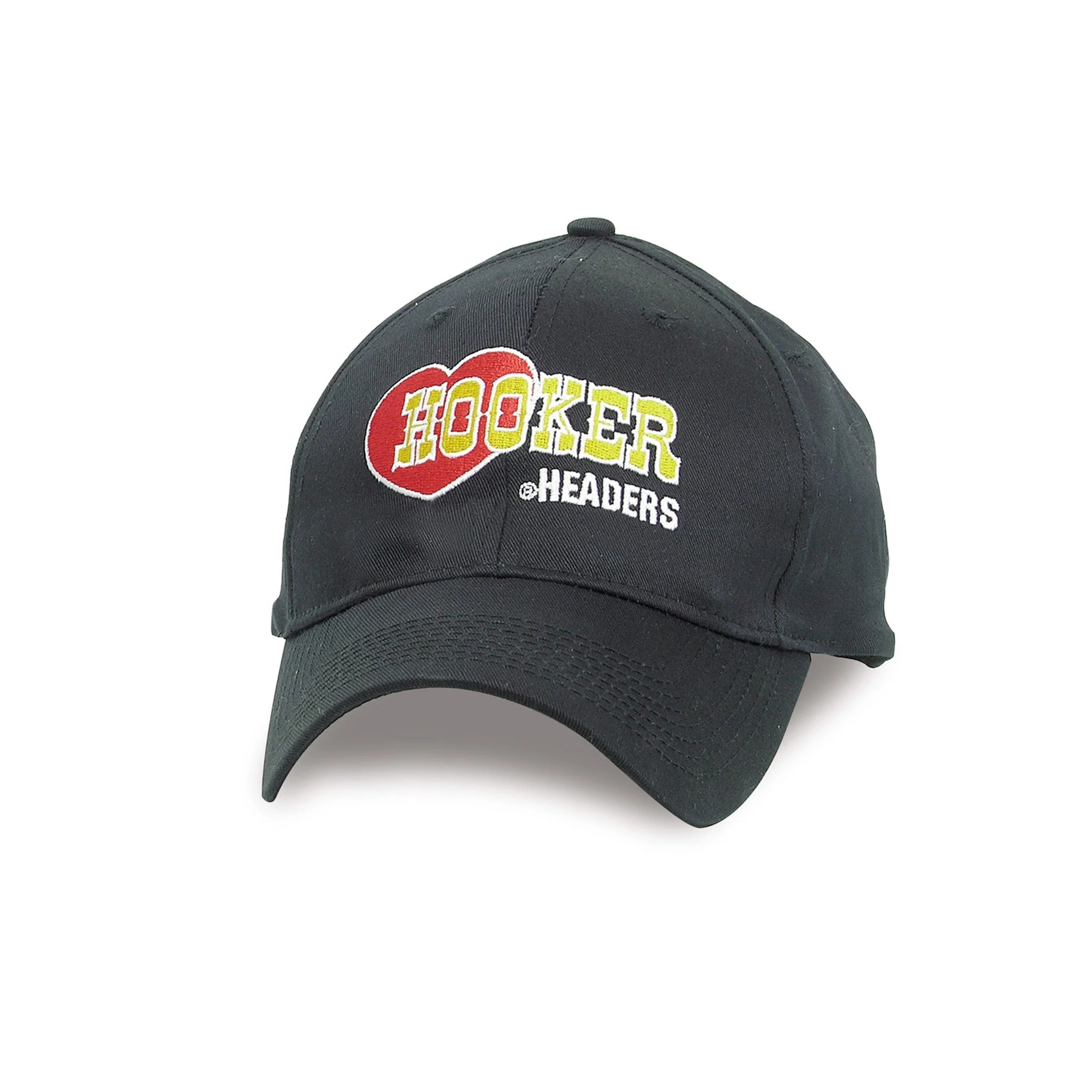 Hooker 10212HKR - Headers Cap;  Headers Logo Embroidered In Full Color; Adjustable; Black;