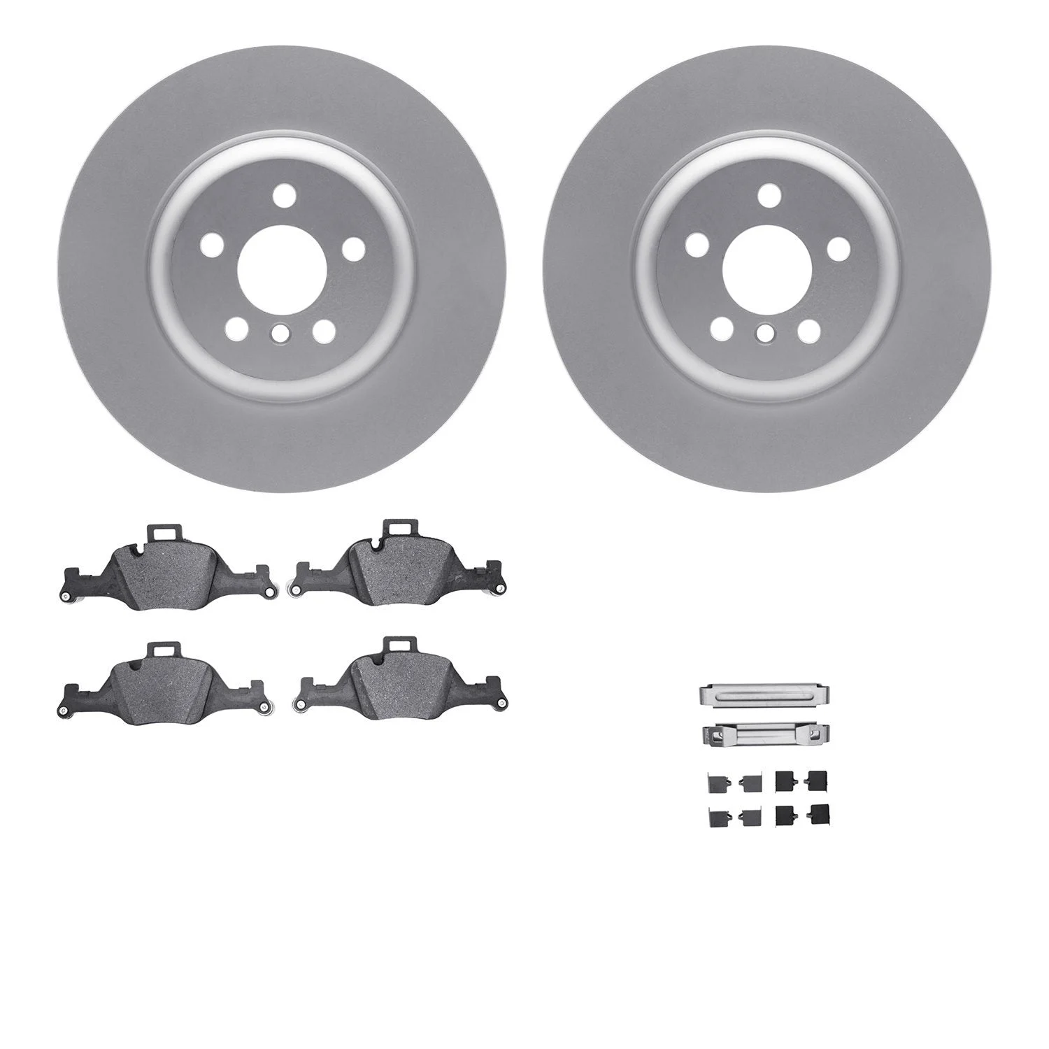 R1 Concepts WDTH1-31094 - R1 Brake Rotors - Carbon Coated w/ Euro Ceramic Pads & Hdw