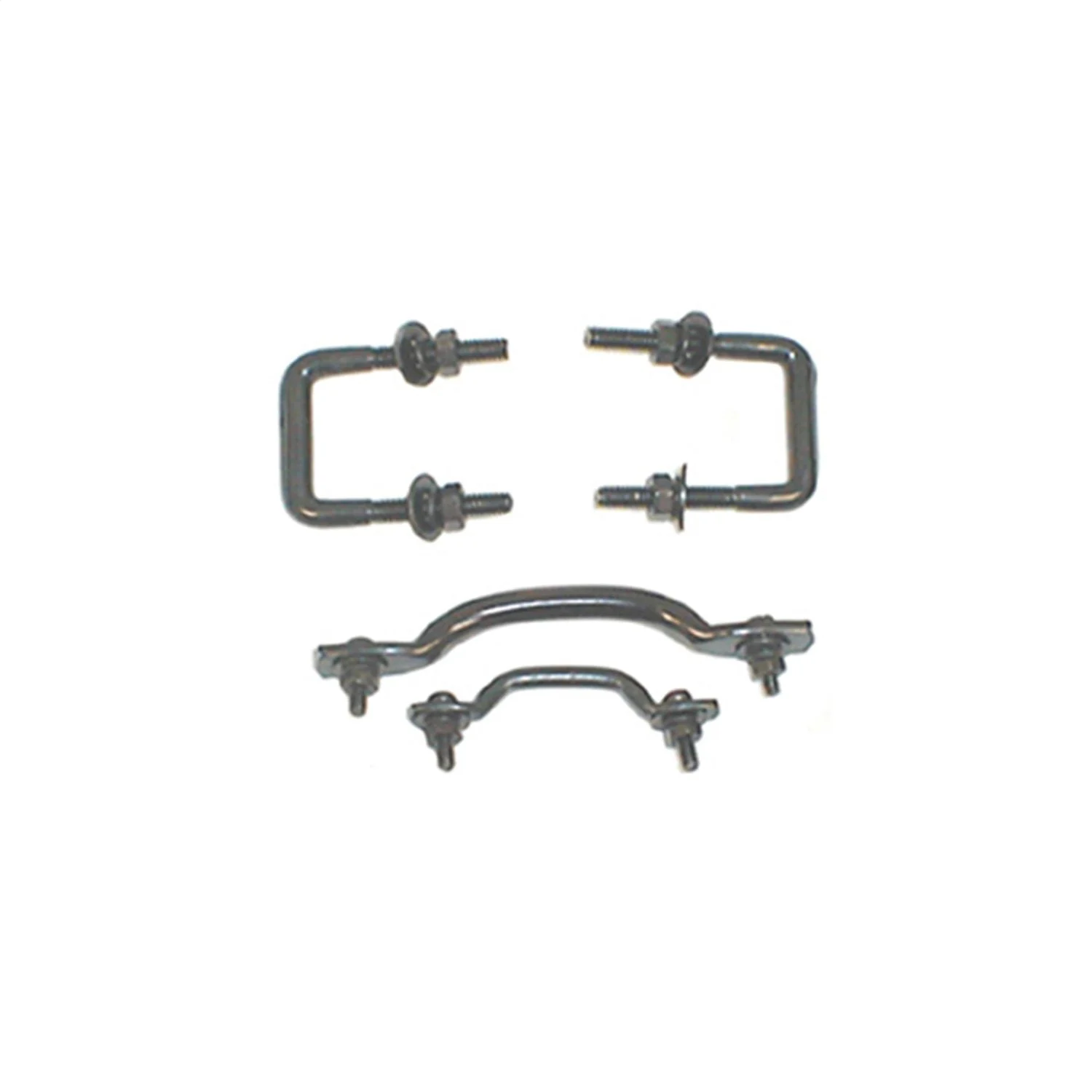 Rugged Ridge 11211.01 - Windshield Tie Down Kit Black 55-95 Jeep CJ / Jeep Wrangler