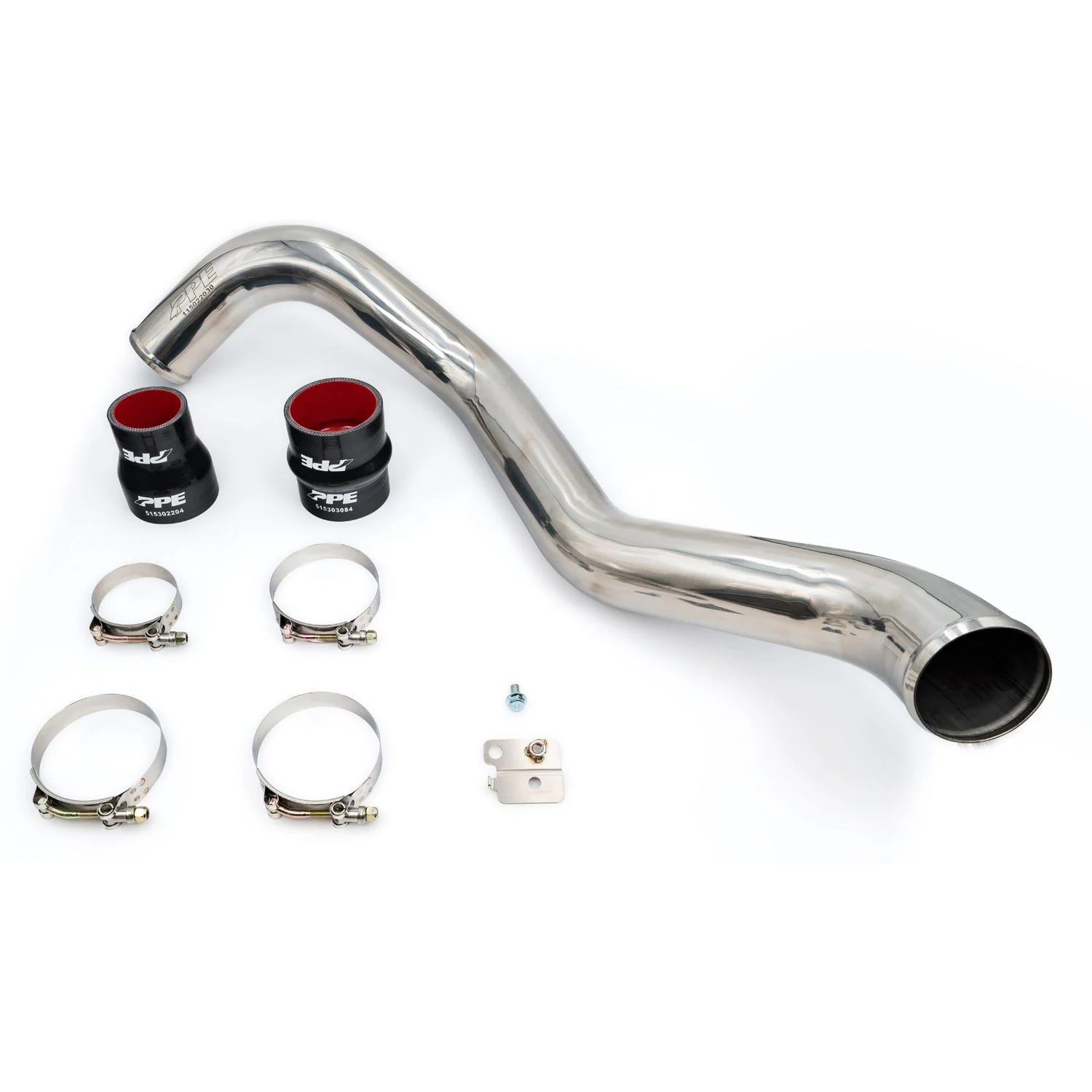 PPE 115022000 - 2004-2010 GM 6.6L Duramax Hot Side Intercooler Charge Pipe 3.0 Inch Stainless Steel Raw  Diesel