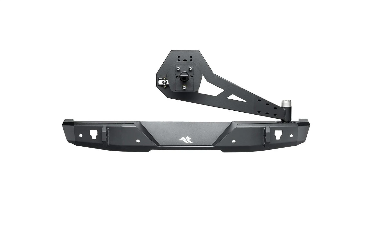 Rugged Ridge 11540.39 - 18-22 Jeep Wrangler (JL) Rubicon/Spt 2dr HD Rear Bumper w/Swing Out Tire Carrier - Blk