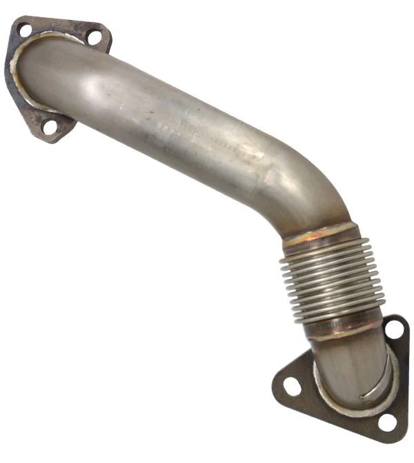 PPE 116120010 - GM 6.6L Duramax Replacement Up-Pipe (Passenger Side) for OEM Exhaust Manifold 2001-2004 Fed