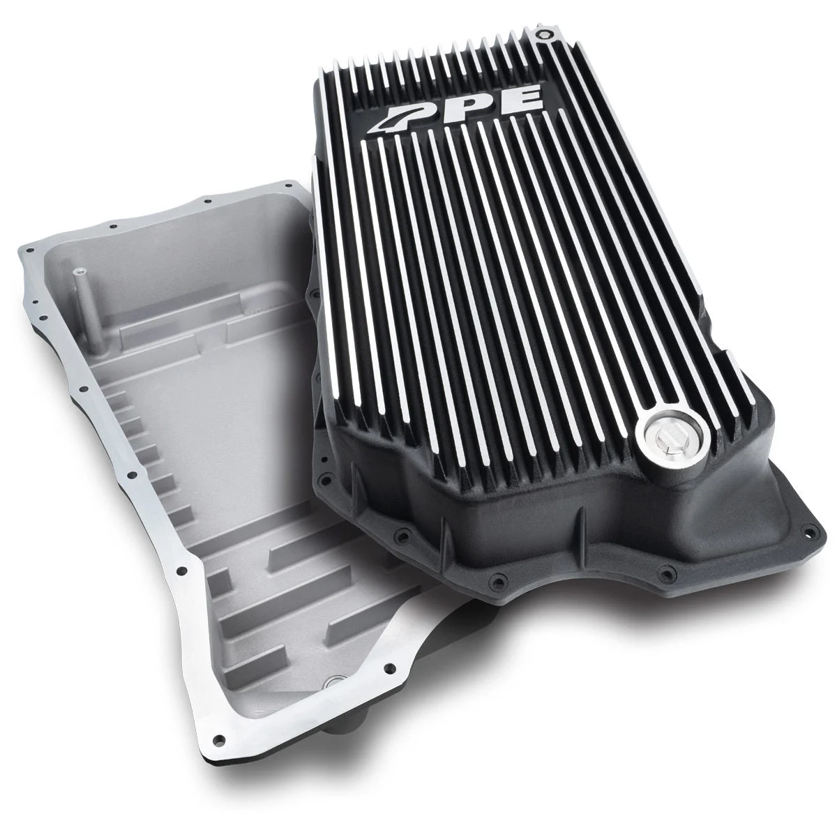 PPE 128051410 - 2020-2023 GM 6.6L Duramax w/ 10L1000 Transmission - Heavy-Duty Cast Deep Transmission Pan Brushed