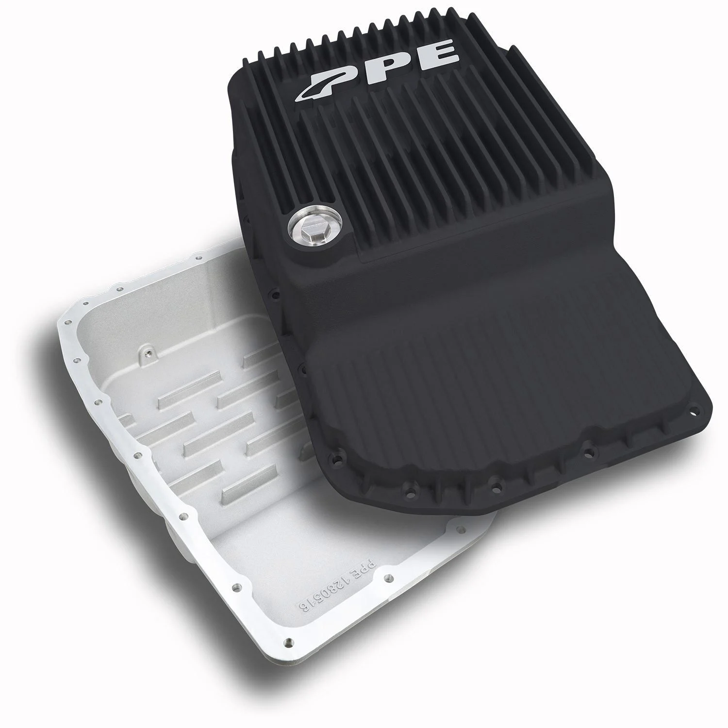 PPE 128051620 - 2007-2020 GM w/ 6L80 Heavy-Duty Cast Aluminum Transmission Pan Black