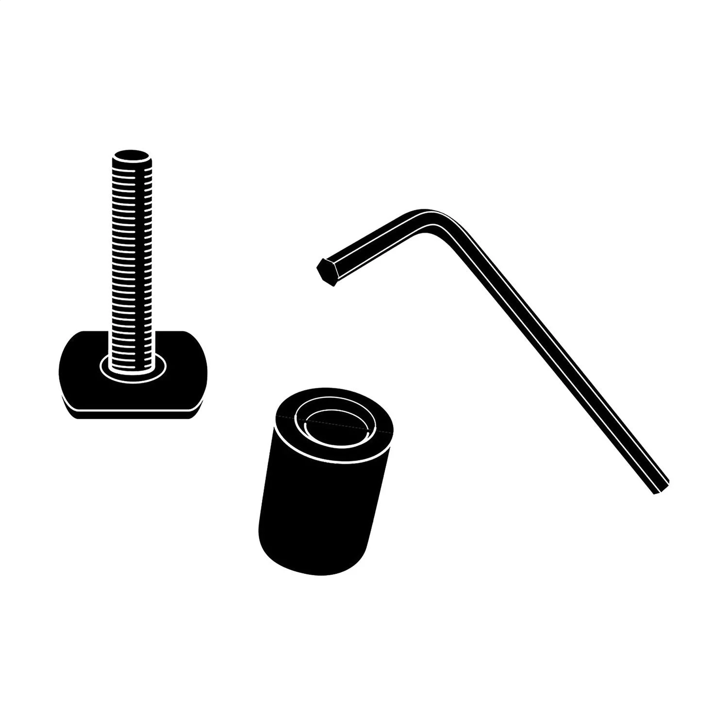 Thule XADAPT12 - Adapter Kit - T-Track Accessory Kit for All  Aluminum Bars - Black