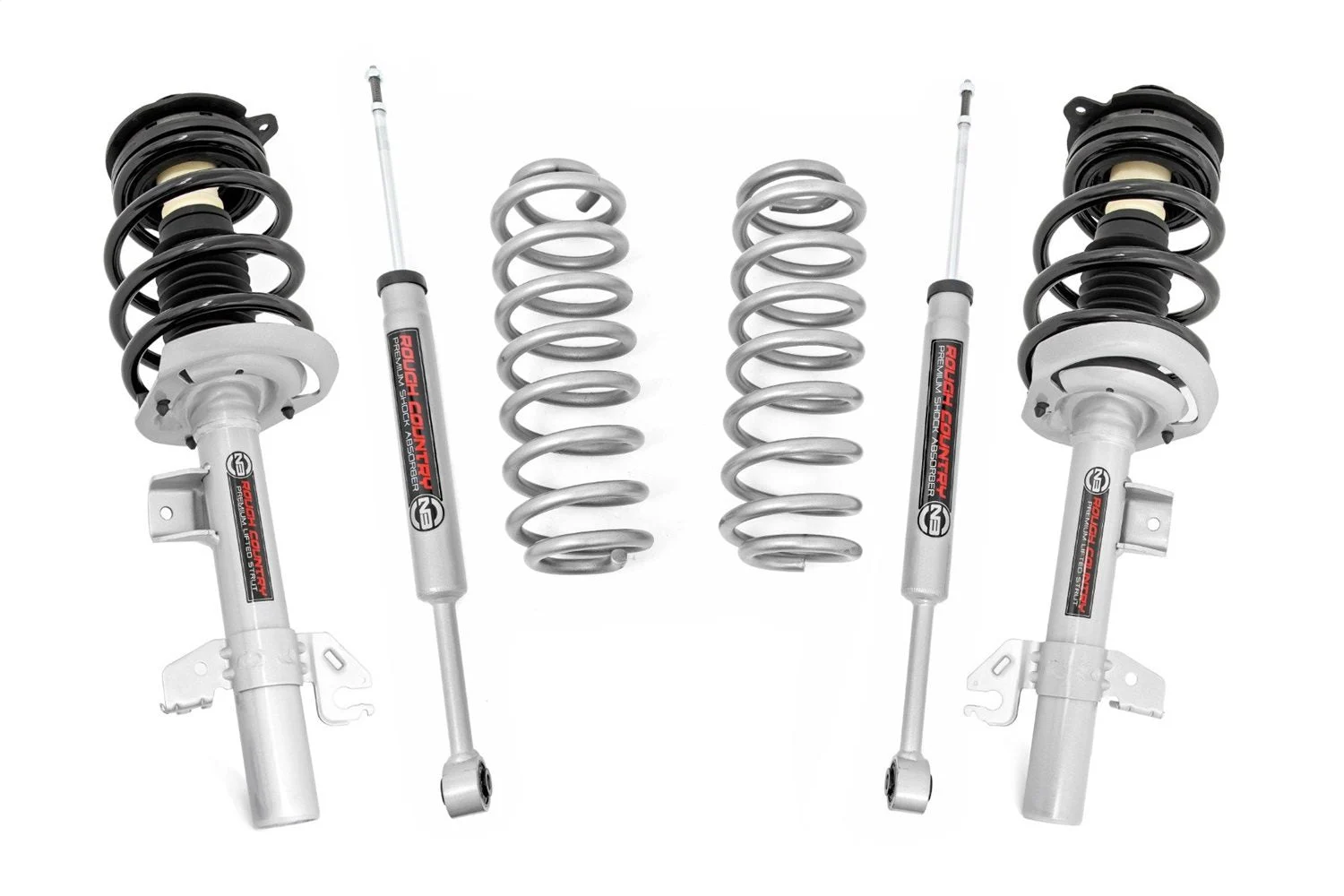 Rough Country 60431 - - 2 Inch Lift Strut Kit - Jeep Cherokee KL 4WD (2014-2023)