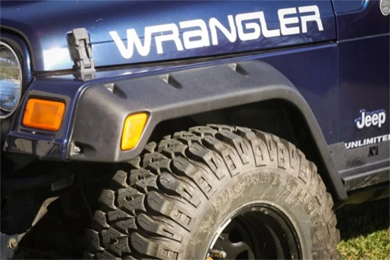 Rugged Ridge 11630.20 - 4-Piece Fender Flare Kit 4.75-In 97-06 Jeep Wrangler