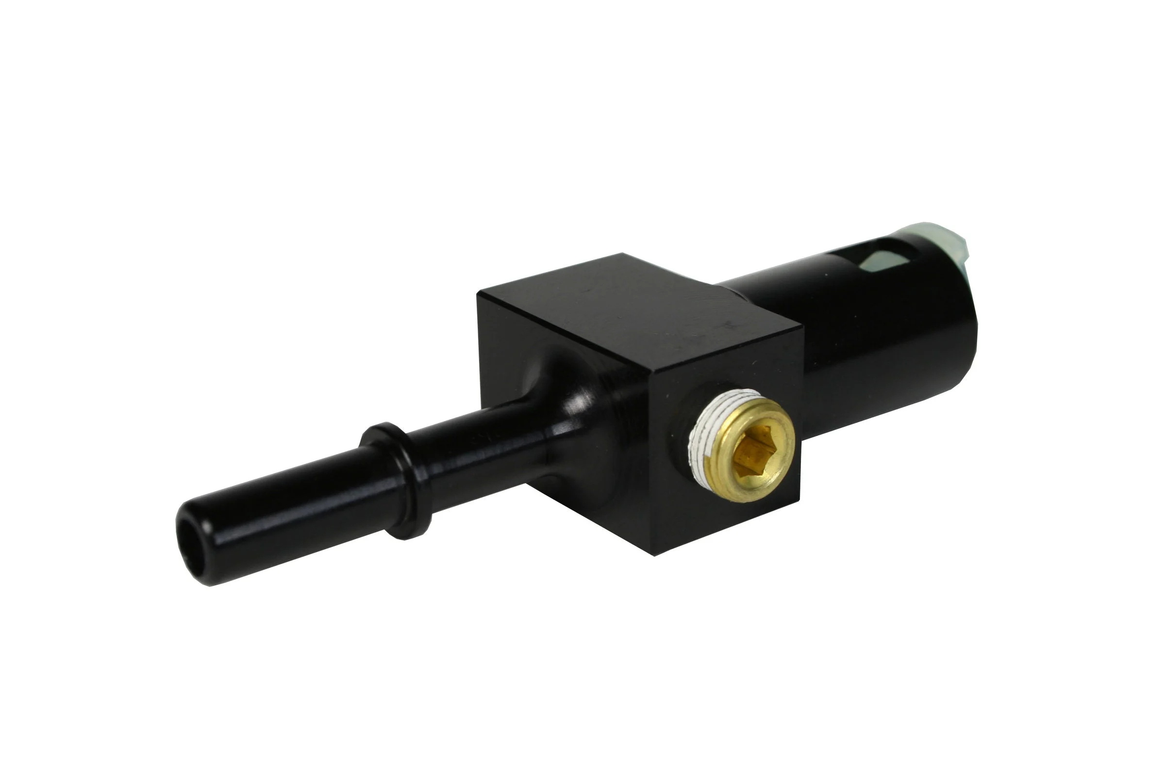 Aeromotive 15120 - 5/16in Quick Connect with AN-06 port and 1/8in gauge port