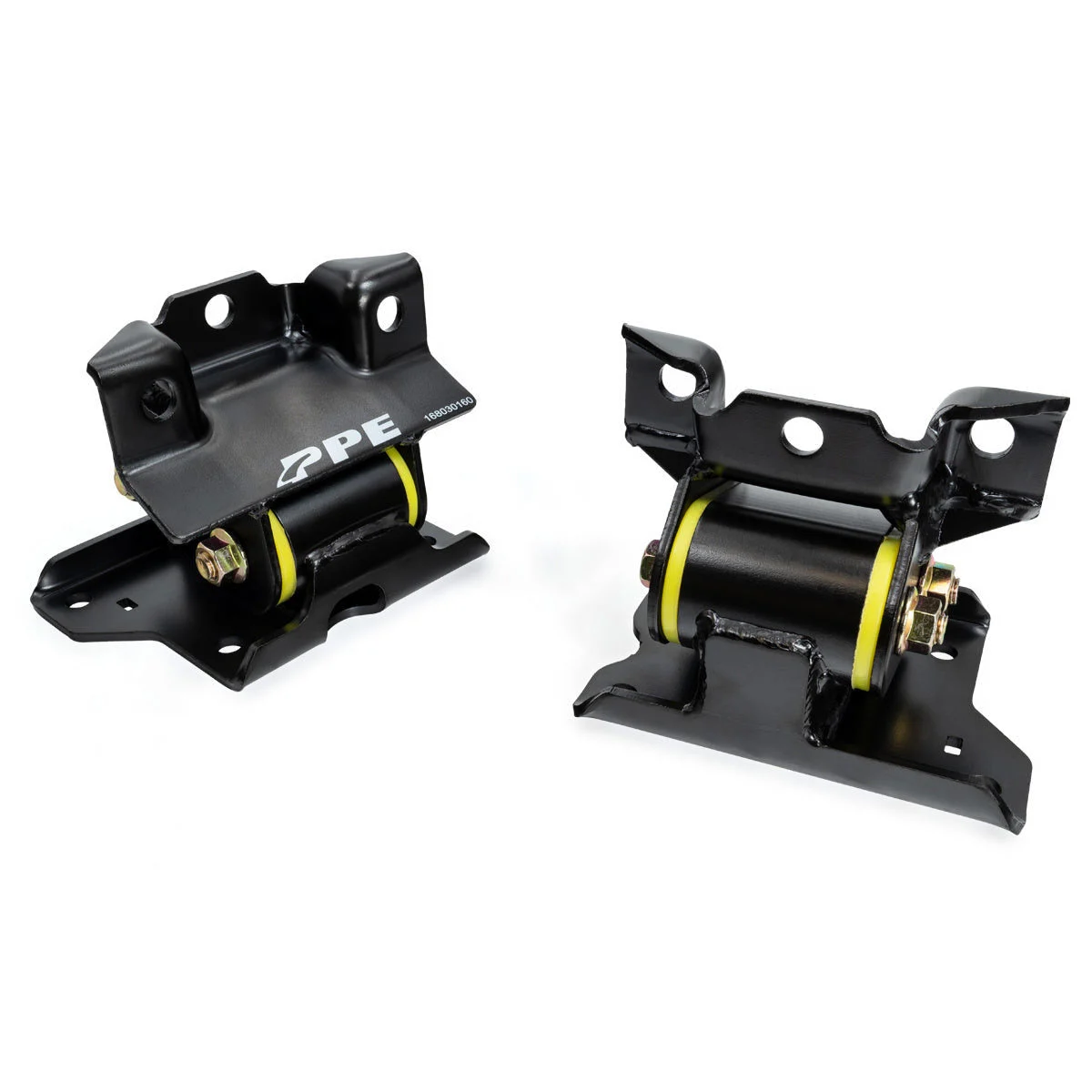 PPE 168030160 - 2001-2010 GM 6.6L Duramax Engine Mount Kit 60 Hardness Yellow
