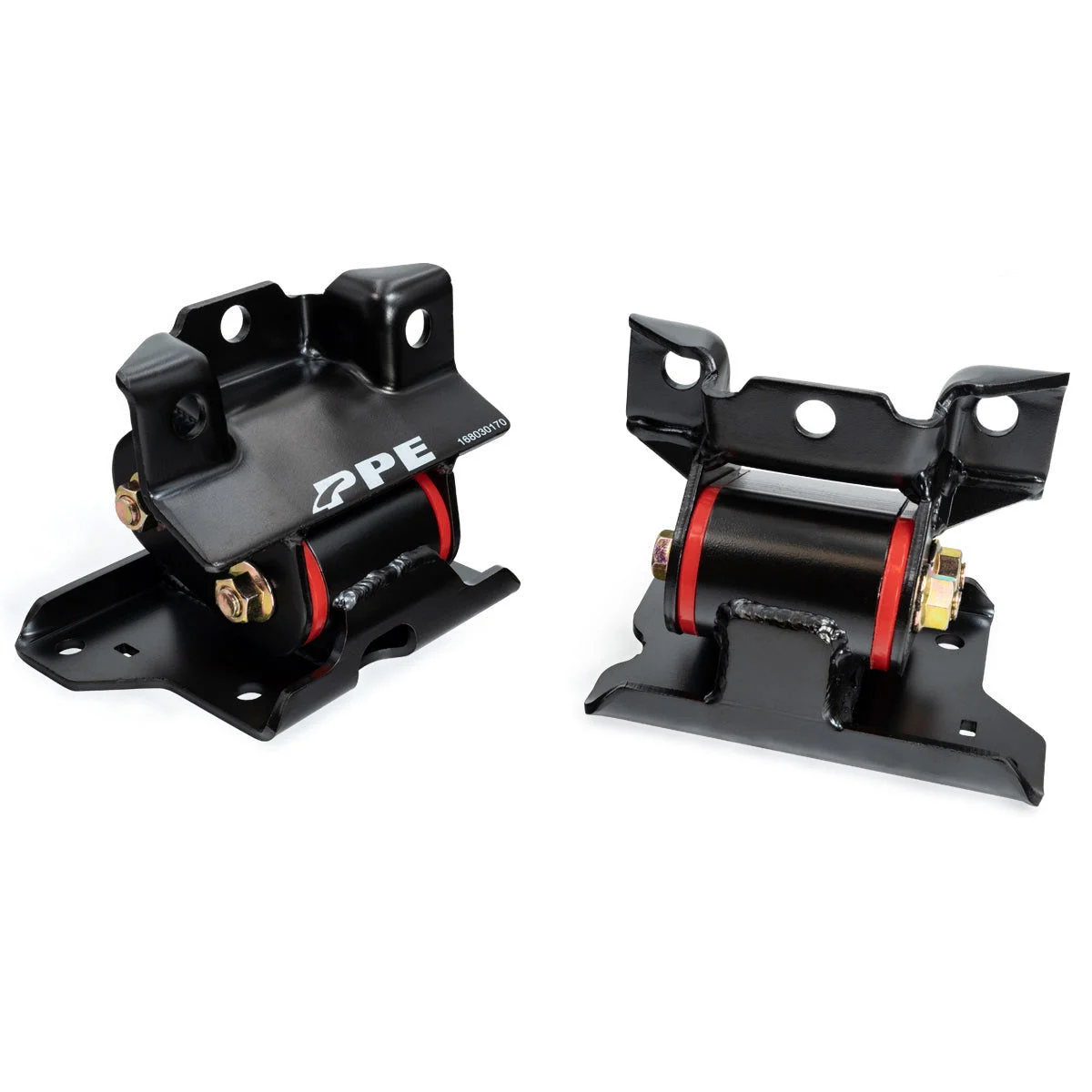 PPE 168030170 - 2001-2010 GM 6.6L Duramax Engine Mount Kit 70 Hardness Red