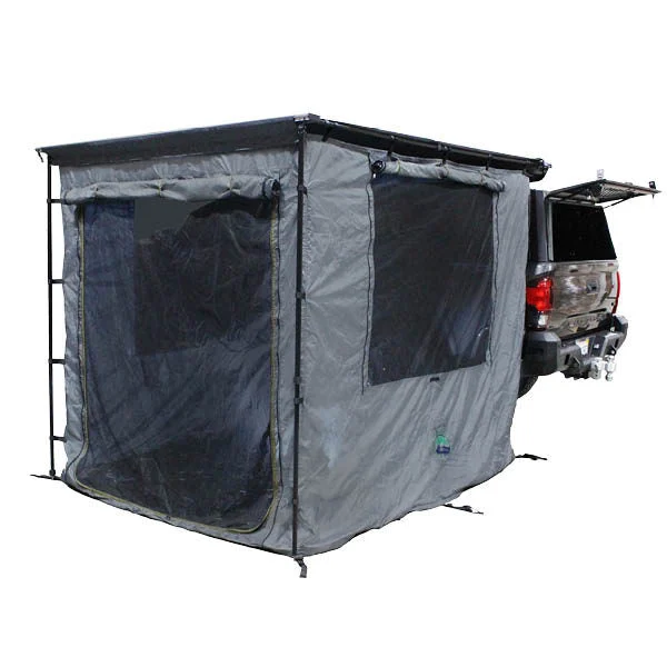 Overland Vehicle Systems 18089920 - HD Nomadic 2.0 Awning Room Enclosure, Grey Body, Green Trim (4 Walls and Floor)