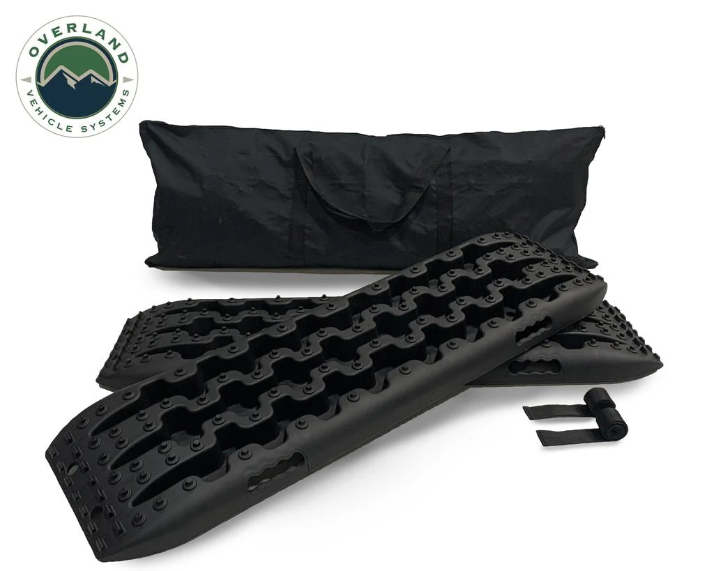 Overland Vehicle Systems 19169910 - Recovery Ramps for 4WDs Gray/Black Universal + Storage Bag