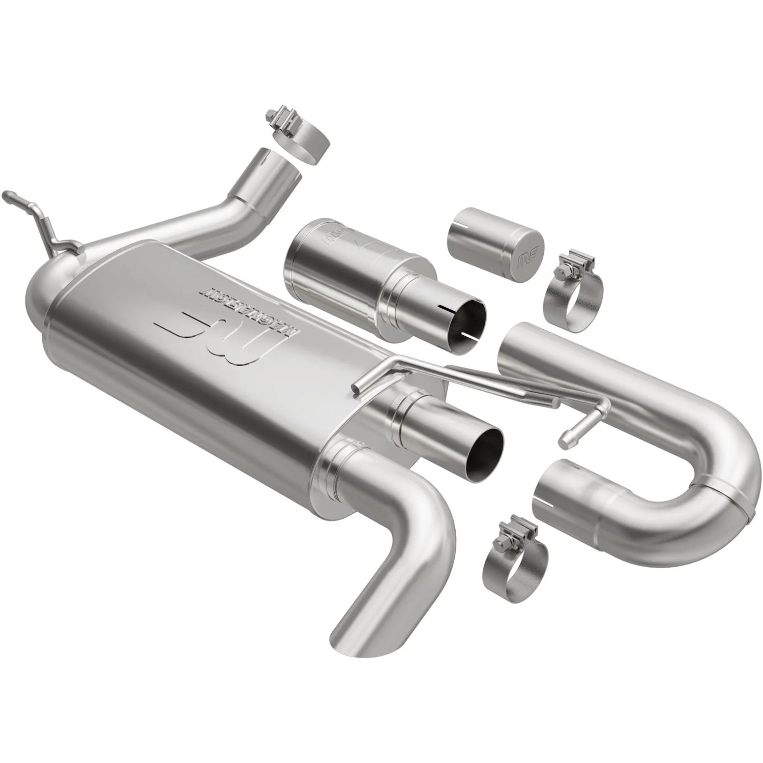 Magnaflow 19668 - 07-18 Jeep Wrangler JK Overland Series Axle-Back Exhaust System