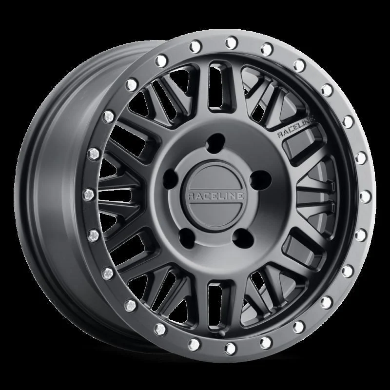 Raceline 951B-78550-00 - 951B Ryno 17x8.5in / 5x127 BP / 0mm Offset / 78.1mm Bore - Satin Black Wheel