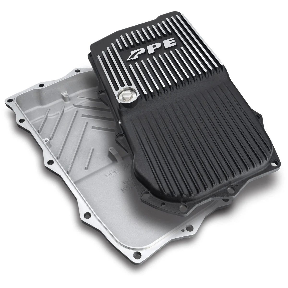 PPE 228153410 - 2018-2022 Jeep JL/JT 2.0L/3.0L w/ 850RE Transmission Heavy-Duty Cast Aluminum Transmission Pan Brushed