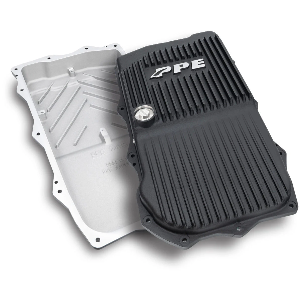 PPE 228153420 - 2018-2022 Jeep JL/JT 2.0L/3.0L w/ 850RE Transmission Heavy-Duty Cast Aluminum Transmission Pan Black
