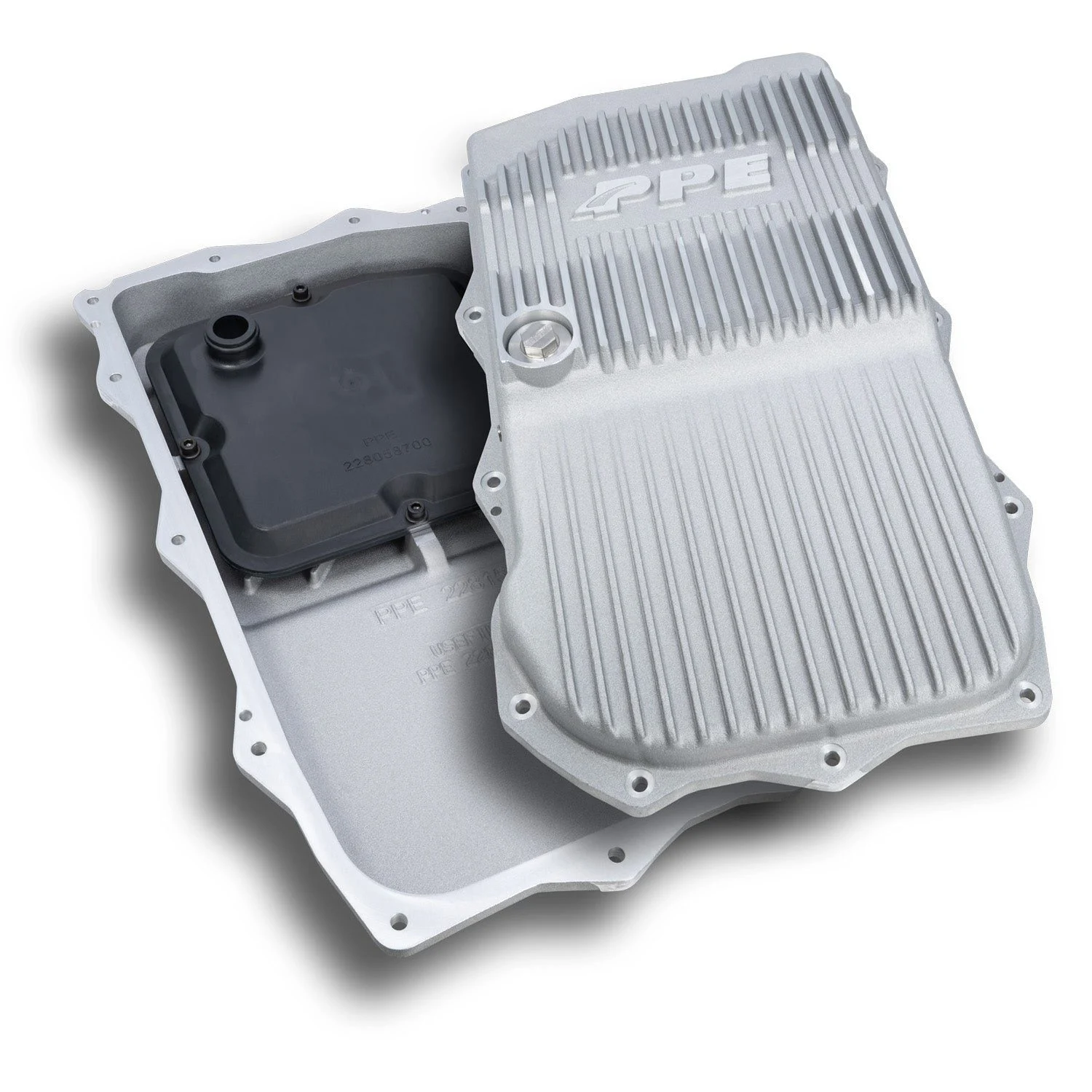PPE 228153500 - 2018-2022 Jeep Wrangler JL/JT w/ 850RE Transmission Heavy-Duty Cast Aluminum Transmission Pan Raw