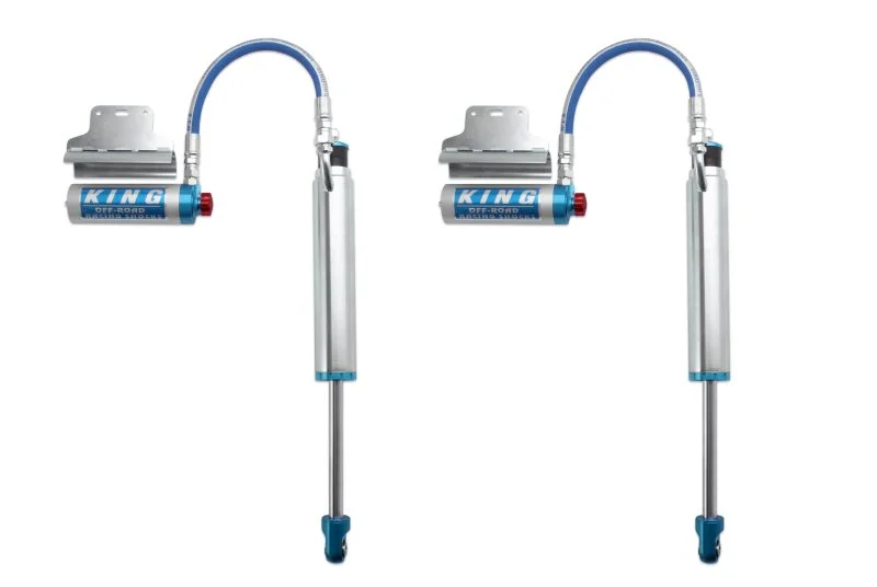 King Shocks 25001-121A-EXT - 2005+ Toyota Tacoma (6 Lug) Rear 2.5 Dia Remote Reservoir Shock w/Adjuster (Pair)