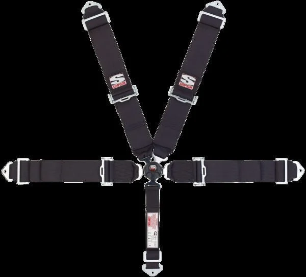 Simpson Safety 29110BKHR1X - Simpson Racing 3" Camlock Harness