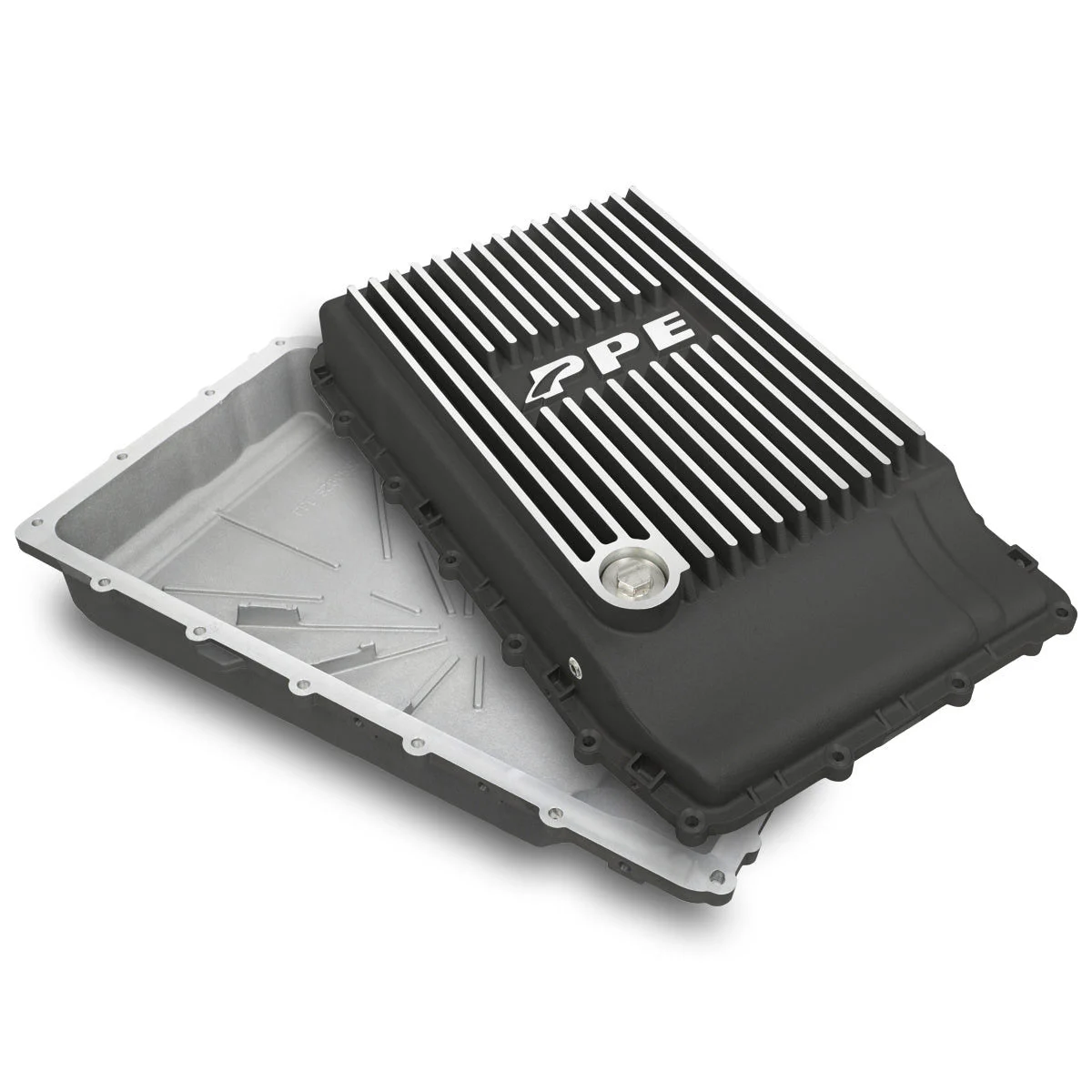 PPE 328053210 - Ford 10R80 Shallow Pan 2017-2022 Brushed Heavy-Duty Cast Aluminum Transmission Pan