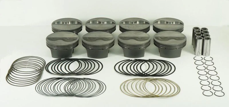 Mahle Motorsport 197779155 - Mahle MS Piston Set Chevy SB 407ci 4.155in Bore 3.5/3.75 Stroke 6.125/6 Rod .927Pin -9cc 13.7CR