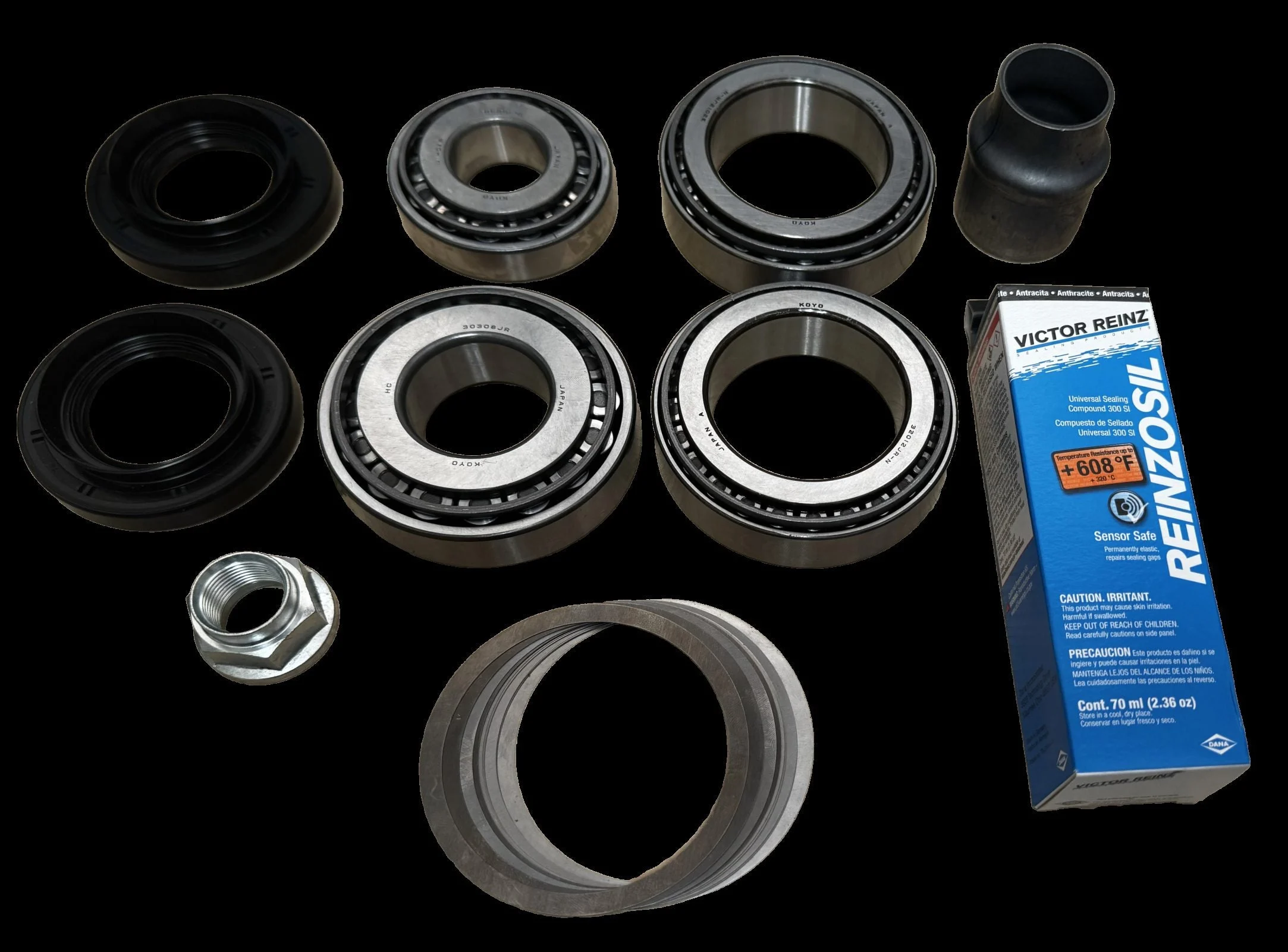 Revolution Gear And Axle 35-2057-100 - Toyota 9.5 Inch Rear Axle Land Cruiser 1998-07 Open Differential Ring and Pinion Master Install Kit Revolution Gear