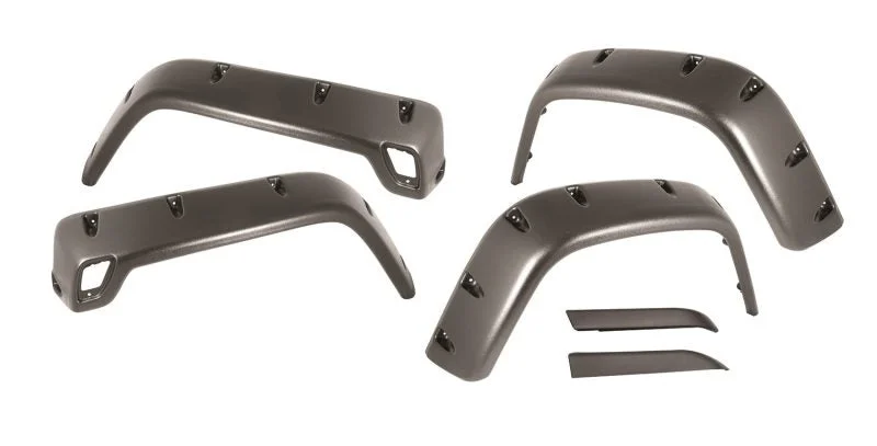 Rugged Ridge 11630.10 - 6-Piece Fender Flare Kit 97-06 Jeep Wrangler
