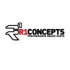 R1 Concepts WGSN1-02015 - eLINE Brake Rotor - Drilled and Slotted - Silver with Performance Sp