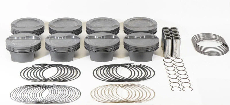 Mahle Motorsport 930247925 - Mahle MS Piston Set SBF Inv 364cid 4.125in Bore 3.400stk 5.400in Rod .927 Pin -16cc 9.4 CR Set of 8