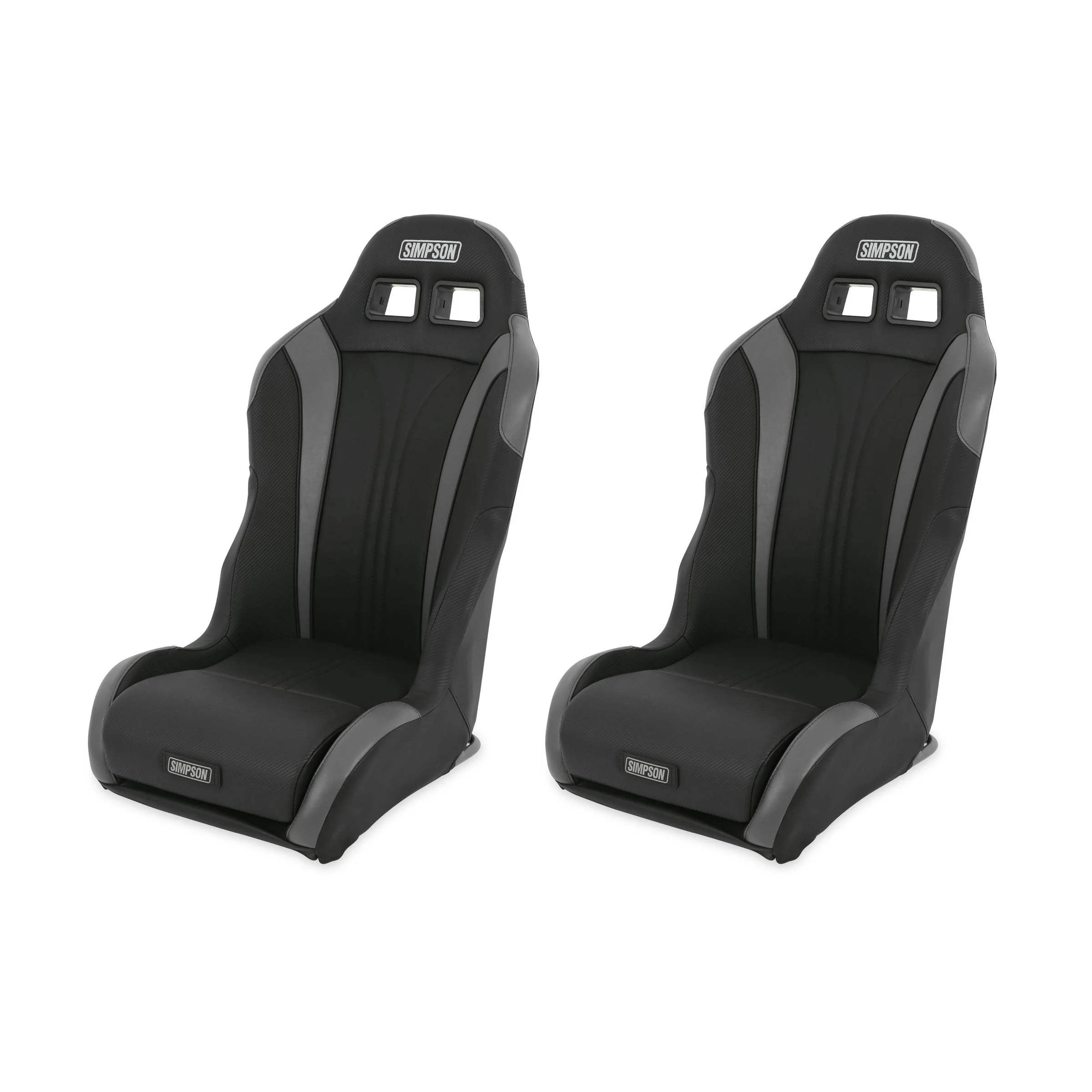 Simpson Safety S104-305-2 - Simpson Racing Vortex II Off-Road Suspension Seats Black/Charcoal PAIR