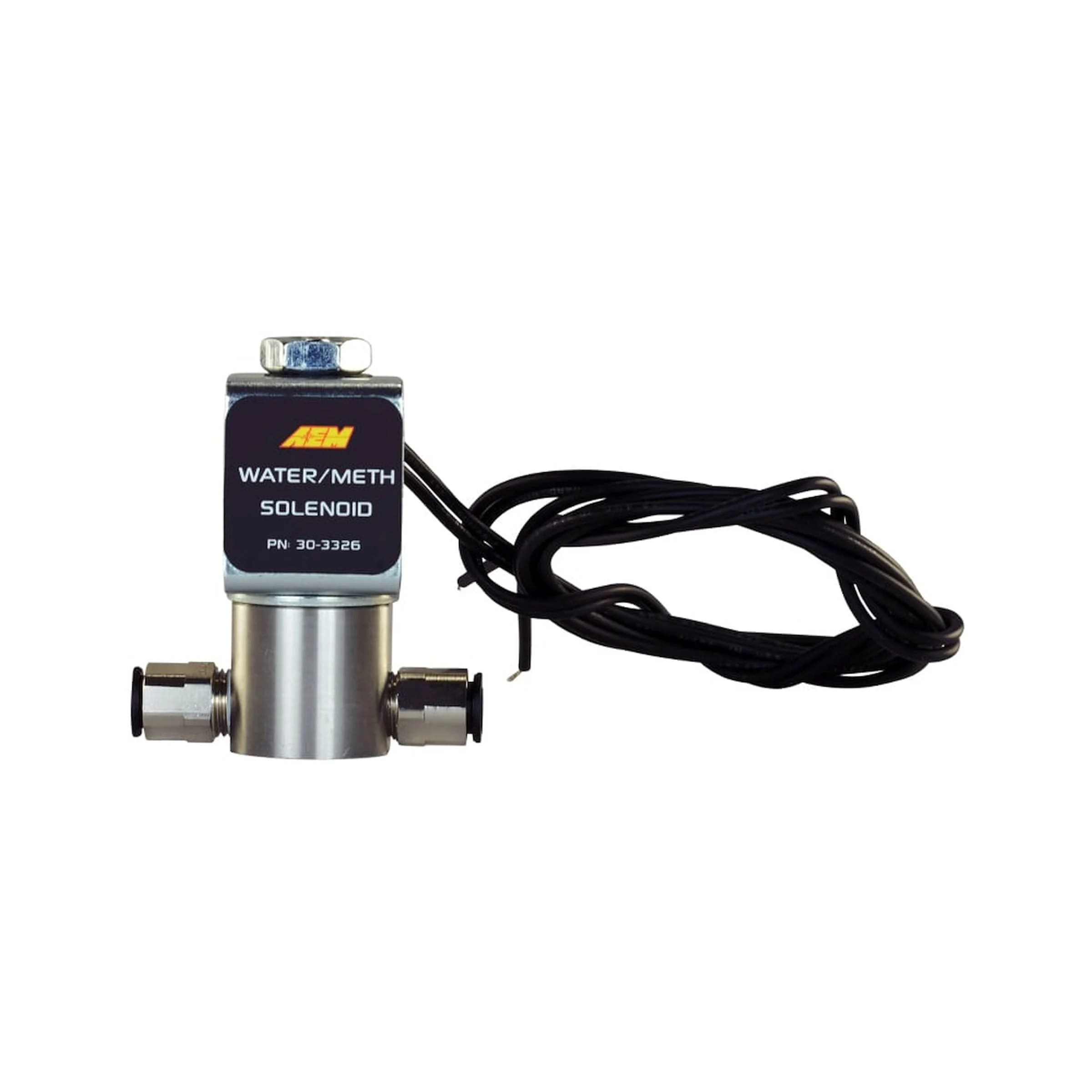 AEM 30-3326 - Water/Methanol Injection System - High-Flow Low-Current WMI Solenoid - 200PSI 1/8in-27NPT In/Out
