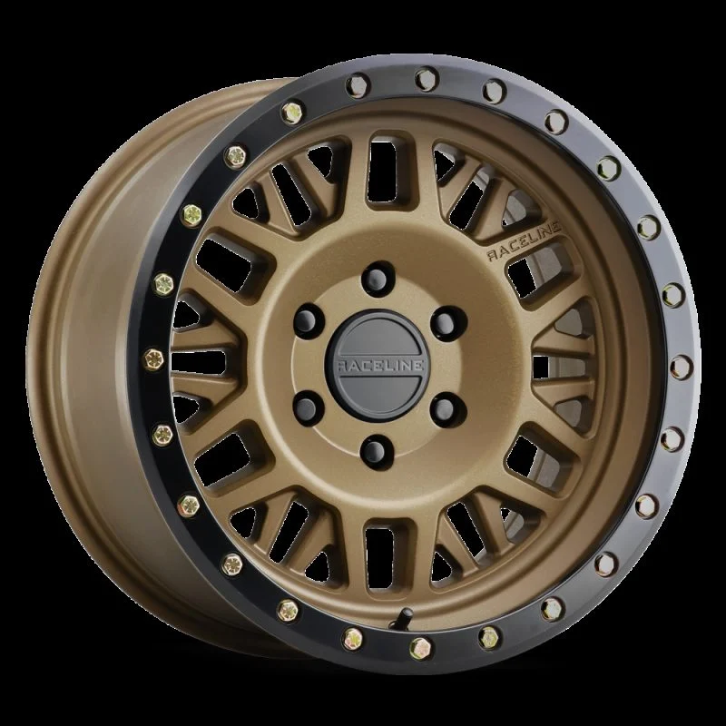 Raceline 951BZ-78560-00 - 951BZ Ryno 17x8.5in / 6x139.7 BP / 0mm Offset / 106.1mm Bore - Bronze Wheel