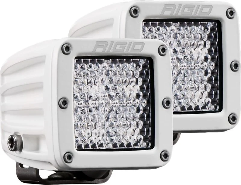 Rigid 602513 - Hybrid Diffused Surface Mount White Housing Pair D-Series Pro