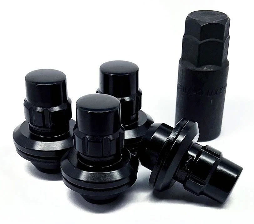 Gorilla Automotive 73641TXXBC - Original Gorilla Lock Set Toyota Mag 13/16"&7/8" Dual Hex 14x1.5 Black Set of 4