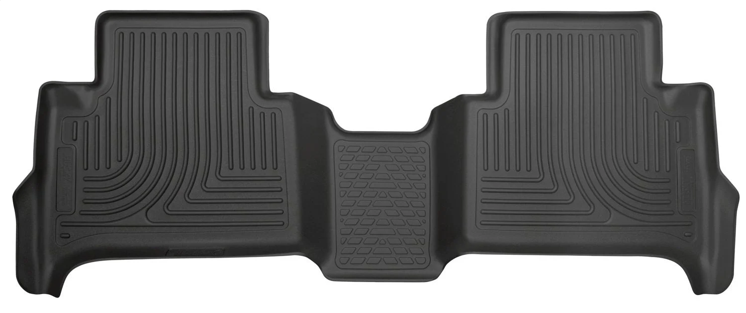 Husky Liners 19111 - 15 Chevrolet Colorado Crew Cab WeatherBeater Black 2nd Seat Floor Liners