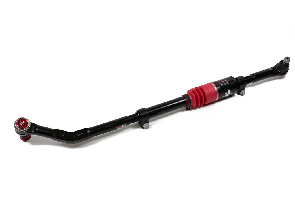 Steer Smarts 78077002 - Jeep Drag Link No Drill Top Mount w/ Griffin XD Red Bellow Yeti XD For 18-24 Wrangler/Gladiator