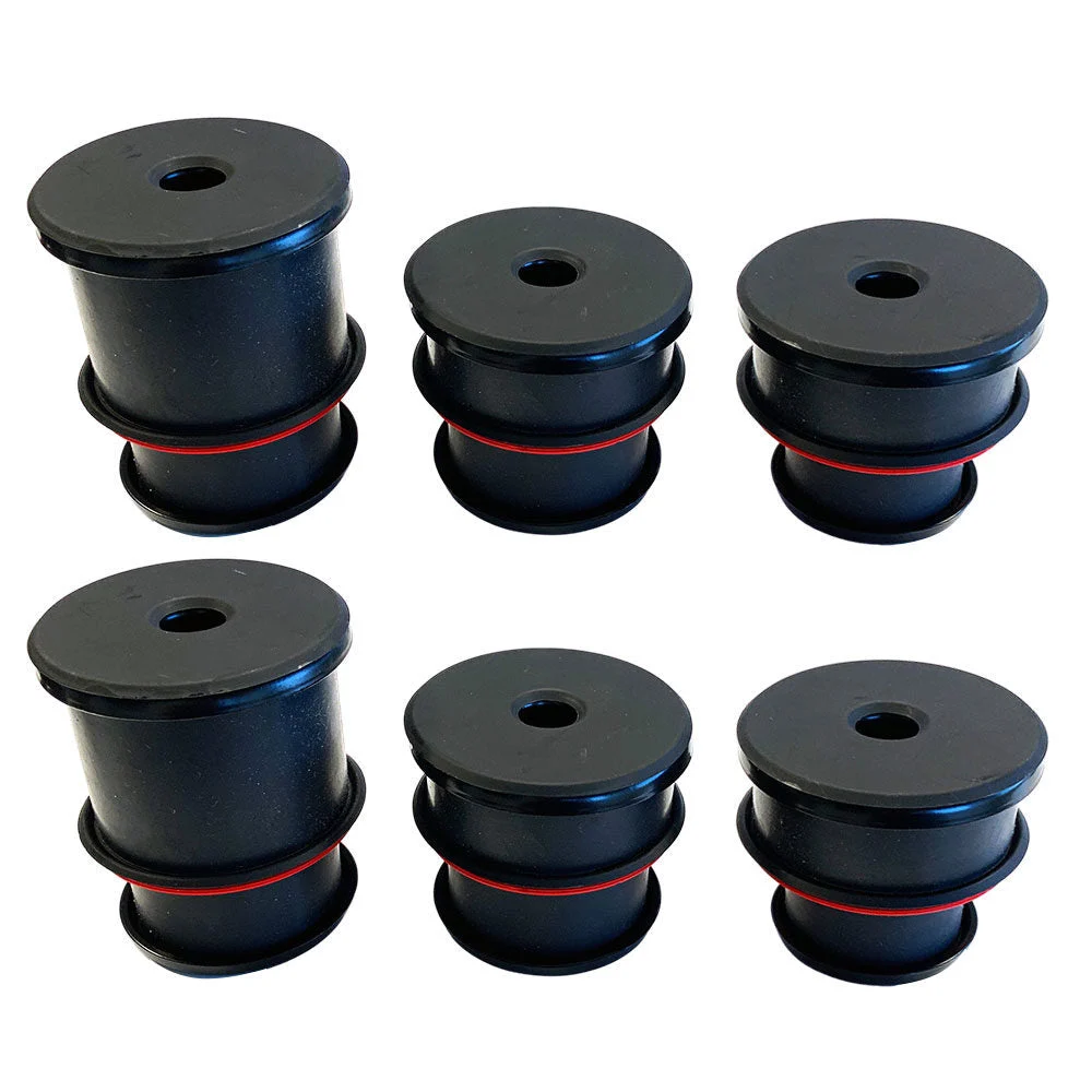S&B 81-1008 - Silicone Body Mount Kit For 1980-1996 Ford F-150 and 1980-1997 F-250 / F-350 6 Pc