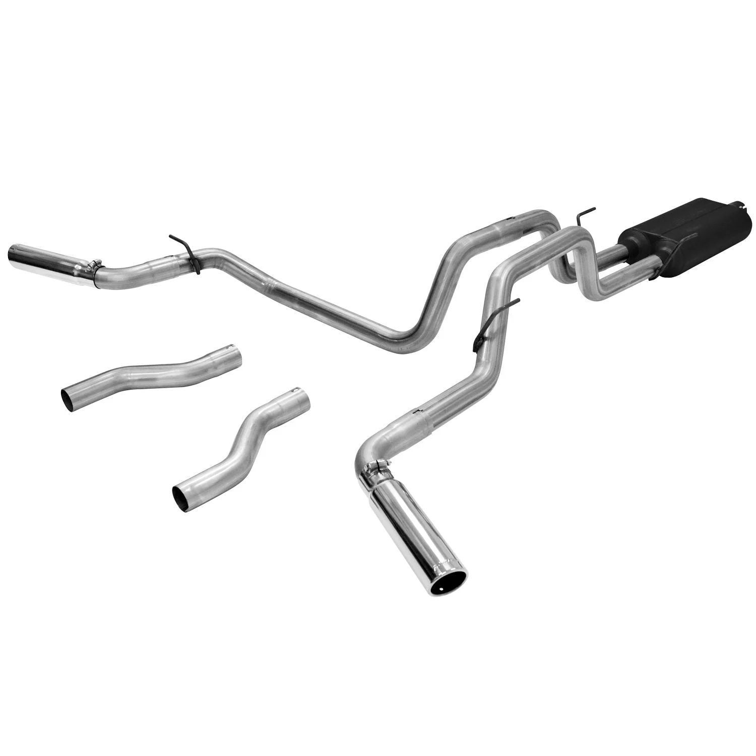 Flowmaster 817397 - Cat-back System 409S - Dual Rear/Side Exit - American Thunder - Moderate Sound