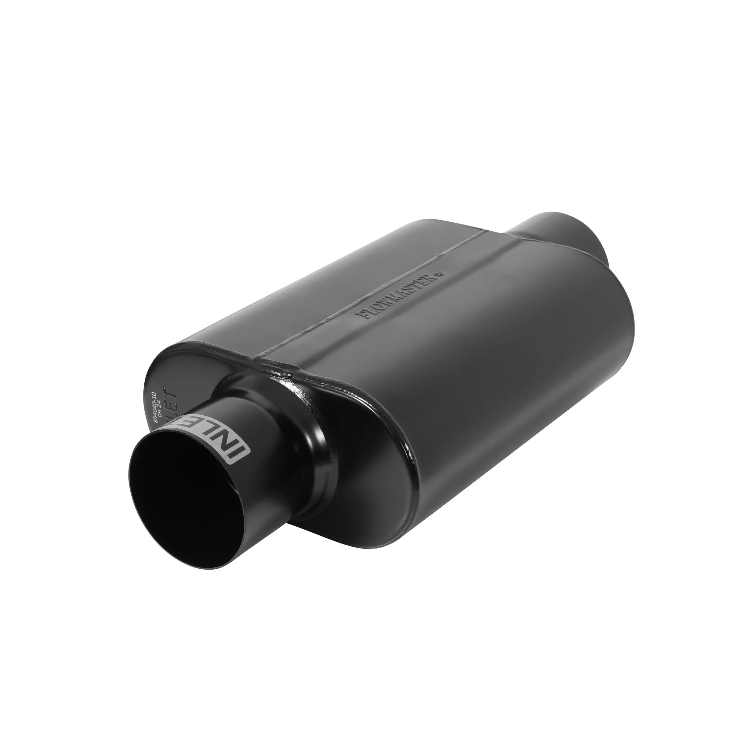 Flowmaster 854040-10 - Top Ten Race Muffler 409S - 4.00 Center In / 4.00 Center Out - Aggressive Sound