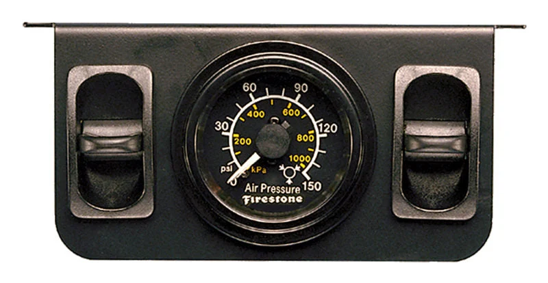 Firestone 2577 - Electric Dual Pressure Gauge Dual - Black Plastic (WR1760)