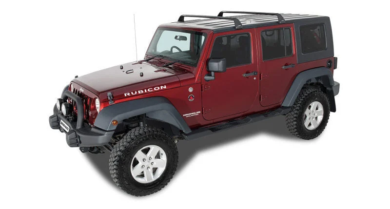 Rhino-Rack SG59 - 07-22 Jeep Wrangler JK/JL 4 Door Hard Top Vortex SG 2 Bar Roof Rack - Black