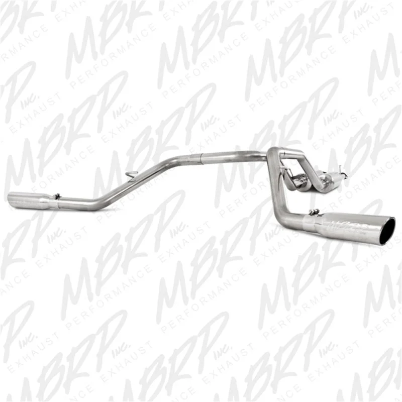 MBRP S5316409 - Cat Back Exhaust System Dual Split Side T409 Stainless Steel For 09-21 Toyota Tundra