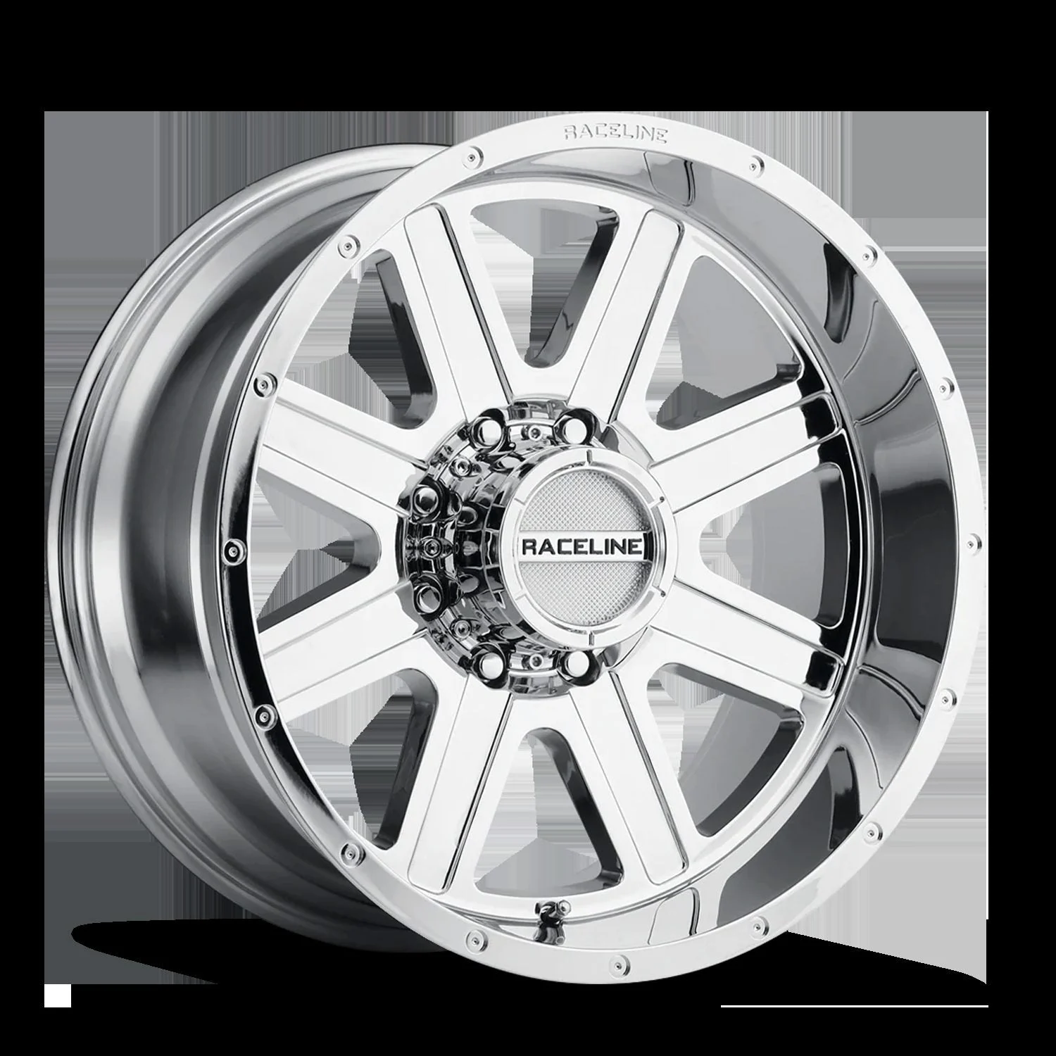 Raceline 940C-79050-00 - Aluminum Wheels 17x9 Hostage 940C Chrome 0 Offset 5 on 127 Bolt Pattern 78.1 Bore