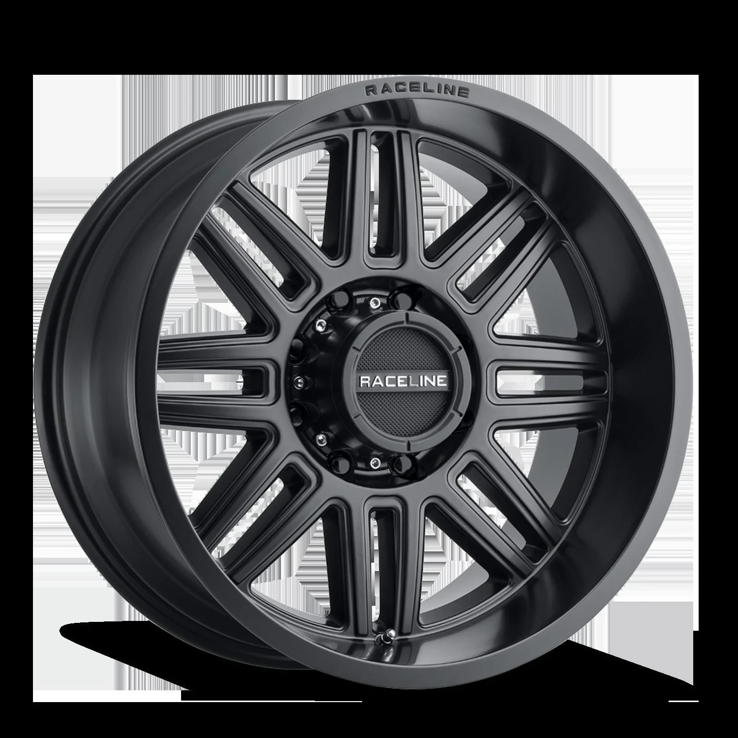 Raceline 948B-89081-12 - Aluminum Wheels 18x9 Split 948B Satin Black -12 Offset 8 on 170 Bolt Pattern 125.2 Bore