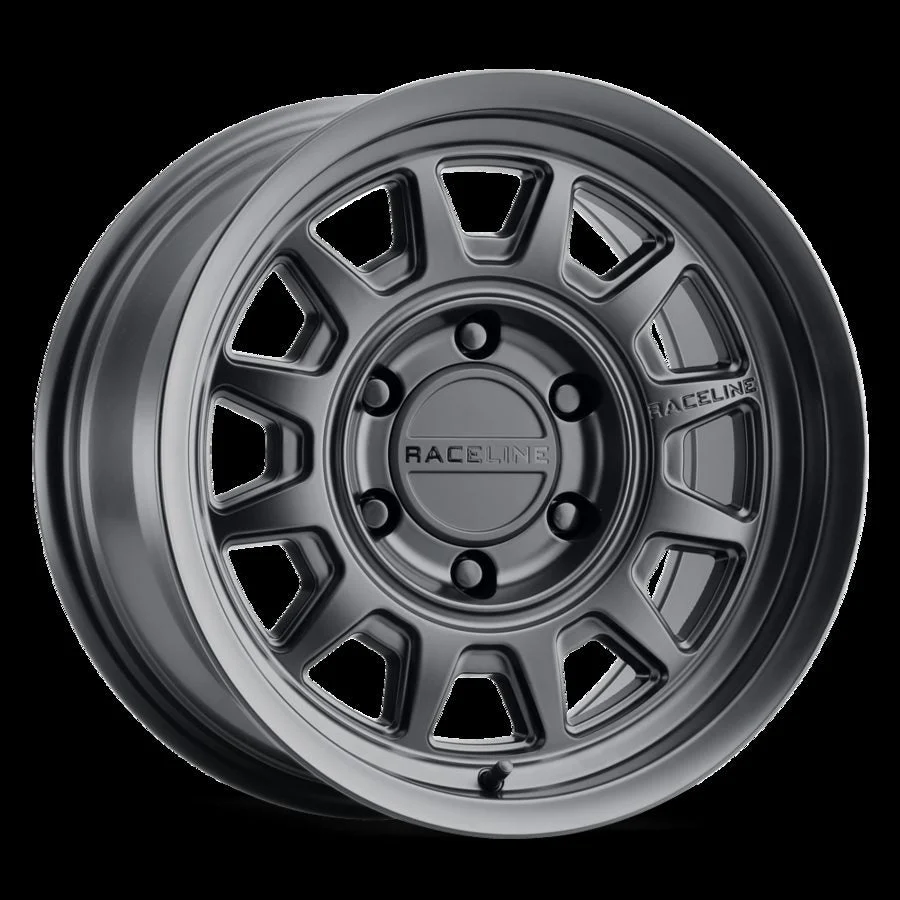 Raceline 952B-78565-00 - Aluminum Wheels 17x8.5 Aero HD 952B Satin Black 0 Offset 6 on 135 Bolt Pattern 87.1 Bore