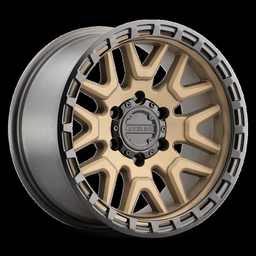 Raceline 953BZ-68012-00 - Aluminum Wheels 16x8 Krank 953BZ Satin Bronze 0 Offset 5 on 114.3 Bolt Pattern 72.62 Bore